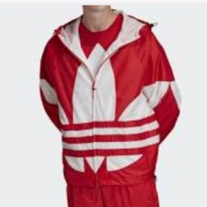 Red Adidas Windbreaker